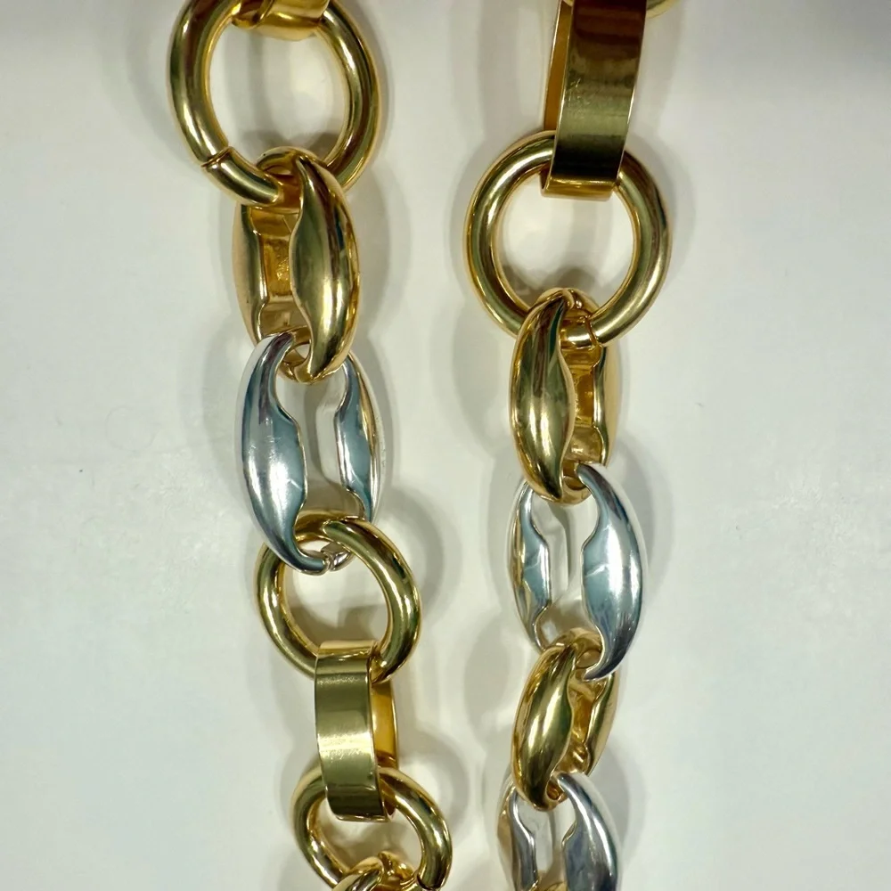 J. Crew mixed metal chainlink necklace - Picture 3 of 5